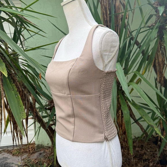 Abercrombie & Fitch Taupe Tan Bustier Tank - Picture 3 of 14